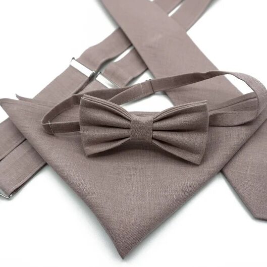 Tie With Bow & Pocket Square